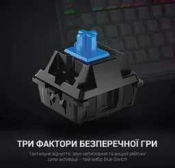 Клавіатура ігрова механічна GamePro GPMK-100 Black USB Blue Switch - мініатюра 4