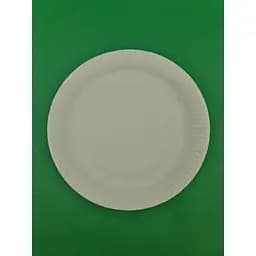 Тарелка одноразовая бумажная Ø 23 см белая 50 шт.