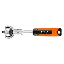 Ключ-тріскачка 1/4 72 зубців 360° CrV 155мм Neo Tools hoz0013071