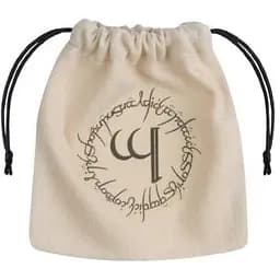 Мішечок для кубиків Q-Workshop Elvish Beige & black Dice Bag (BELV101)