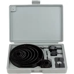 Коронки по дереву Sigma набірні Ø19, 22, 29, 32, 38, 44, 51, 64, 76, 89, 102, 127 мм (1520161)