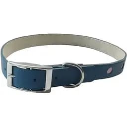 Нашийник для собак Cіній Coastal too! Cut Out Dots шкіряний Cіній 2,5 х 65 см