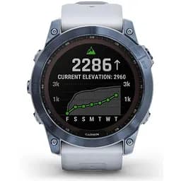 Garmin Fenix 7X Sapphire Solar Mineral Blue DLC Titanium with Whitestone Band (010-02541-15)