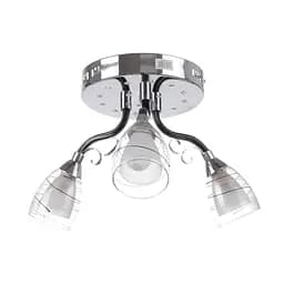 Люстра Brille стельова з підсвічуванням LED E14 40W CH (LK-512S/3)