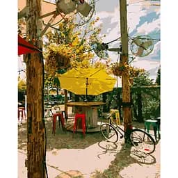 Картина за номерами Strateg ПРЕМІУМ Літній парк розміром 40х50 см (GS280) 4823113834753