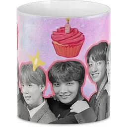 Кухоль GeekLand та кексики BTS BTS 02.55 330 мл білий