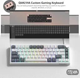 Ігрова механічна клавіатура Womier VK66 Pro / Дротове підключення / Womier POM Series Switches / Grey - мініатюра 3