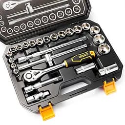 Набір торцевих головок з тріскачкою Ingco Industrial 1/2" 25 предметів (HKTS12251) - мініатюра 4