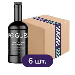 Упаковка виски The Pogues Blended Irish Whiskey 40% 4.2 л (0.7 л х 6 шт.)