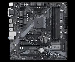Мат.плата AM4 (B450) AsRock B450M Pro4 R2.0, B450, 4xDDR4, CrossFire, Int.Video(CPU), 4xSATA3, 1xM.2, 1xPCI-E 16x 3.0, 1xPCI-E 16x 2.0, 1xPCI-E 1x 2.0, ALC892, RTL8111H, 8xUSB3.2/4xUSB2.0, VGA/DVI-D/HDMI, MicroATX - мініатюра 2