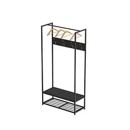 Вішалка модульна підлогова Треліс 13 180x90x38 чорний ДСП Сосна Кембра 16мм FRD-104330