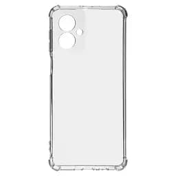 Прозрачный чехол для Motorola G55 5G с защитой камеры и усиленными бортами, тонкий, силиконовый, бесцветный, ударопрочный, противоударный бампер с закрытой камерой, ArmorStandart (ARM81184)
