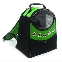 Рюкзак для переноски кошек и собак Zoo-hunt Лоренс салатовый №1 21х32х35 см