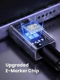 Кабель зарядний UGREEN USB C to USB C Charger Cable 100 W кабель для швидкого заряджання 2 м Black (L512) - мініатюра 4