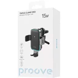 Автотримач із бездротовою зарядкою Proove Triple Clamp Pro 15W (WHTP15010004) [136224] - мініатюра 6