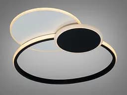 Люстра стельова LED Diasha Z212-1BLACK Z212, 52W, чорний-білий, для коридору, вітальні, спальні, дитячої, магазину - мініатюра 3