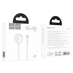Зарядка Qi HOCO Wireless charger Type-C для iWatch CW39C usb-c вихід для 1-7/SE Series біла - мініатюра 4