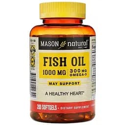 Рыбий жир Mason Natural Omega-3 Fish Oil 1000 мг 200 капсул