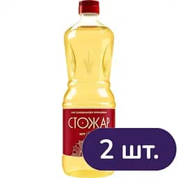 Масло подсолнечное СтоЖар рафинированное 1.7 л (2 бут. x 0.85 л)