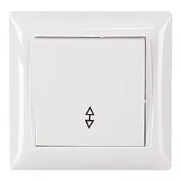 Выключатель проходной Primera белая 3015 LUXEL