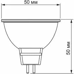 Світлодіодна лампа LED Videx MR16e 6W GU5.3 3000K (VL-MR16e-06533) - мініатюра 3