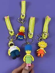 Брелок гумовий Simpsons "Сімсони" 1408, фігурка 6 см, загальна довжина 22 см - мініатюра 2