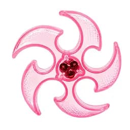 Літаючий бумеранг SB2306Pink гума, зі світлом, 15 см, у пакеті