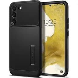 Оригінальний чохол із підставкою Spigen Slim Armor для Samsung Galaxy S22 Black ACS04013 SM-S906