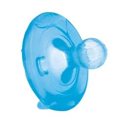 Силіконова пустушка Nuby Вишенька, з природнім рухом соска, 6+ міс., блакитний, 2 шт. (NV0202002MCSblue)