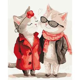 Картина за номерами Котяче побачення 11688-AC 40х50 см