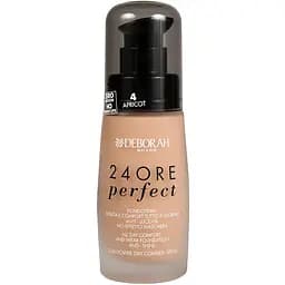 Тональная основа для лица Deborah 24Ore Perfect Foundation тон 4 (Apricot) 30 мл