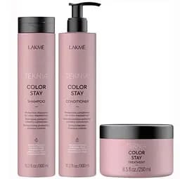 Подарочный набор Lakme Color Stay Travel Pack для окрашенных волос: шампунь 300 мл + кондиционер 300 мл + маска 250 мл