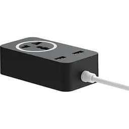 Мережевий фільтр XO WL03 2USB / 1 OUTLET / 10A 1.8M Чорний