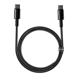Кабель Baseus Tungsten Gold Cable Type-C to Type-C 100W 1m CATWJ-01 Black - мініатюра 2