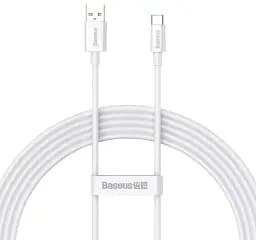 Кабель Baseus Superior Series Fast Charging Cable USB to Type-C 100W 1.5m P10320102214-02 White