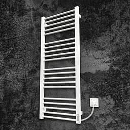 Електрична рушникосушарка Kosser Степ 1200x500 ER тайм. білий ДСТ04ERW, Білий матовий, Праве