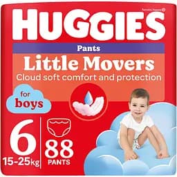Набір підгузки-трусики для хлопчиків Huggies Pants Little Movers 6 (15-25 кг) 88 шт.