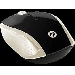 Мышка беспроводная HP 200 Silk Gold Wireless Mouse, 3 кн., 1000 dpi, черно-золотая