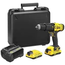 Дрель-шуруповерт Stanley FatMax ударный аккумуляторный двухскоростной (SFMCD711C2K)