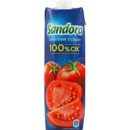 Томатний сік Sandora з сіллю відновлений стерилізований 0.95 л