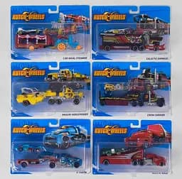 Трейлер с машинкой T-G 868-1, металлопластик, на блистере (6981666650546) Микс