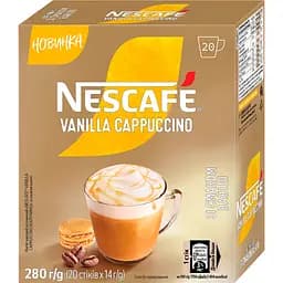 Напій кавовий Nescafe Vanilla Cappuccino стік (14 г х 20 шт.)