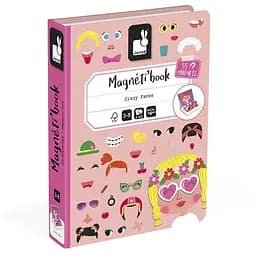 Магнітна книга Janod Смішні обличчя, дівчинка (J02717)