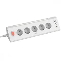 Мережевий фільтр Proove Prism Socket (5xAC + 2xType-C + 2xUSB) 1.6m white (PSPS25002202)