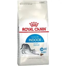 Сухой корм для домашних кошек Royal Canin Indoor мясо птицы и рис 0.4 кг