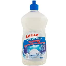 Средство San Clean Original для мытья посуды фруктов и овощей с ионами серебра 500 г