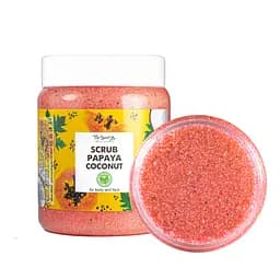 Скраб для лица и тела Top Beauty Papaya Coconut с ароматом папаи и кокосовым маслом 250 мл