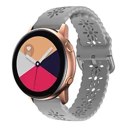 Ремінець Flower для Xiaomi Amazfit Bip Bip Lite Bip U Bip 1S Bip 3 - сірий ширина кріплення 20мм силікон Watchbands (W32-5WB13160120) - мініатюра 2