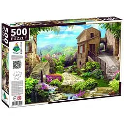 Пазл классический Коллаж с выходом в сад Энергия Плюс 84900, 500 элементов