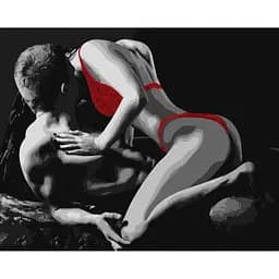 Картина за номерами "Червона спокуса" Ідейка KHO8519, 40х50 см